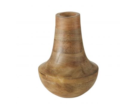 Дървена ваза