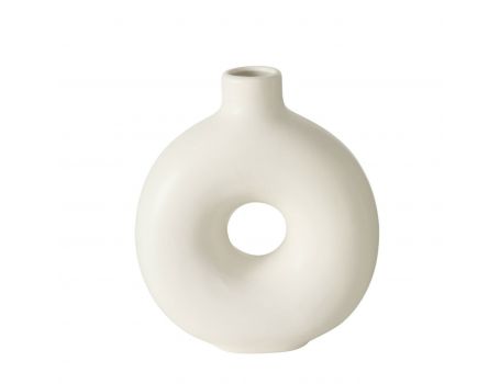 Керамична ваза - бяла