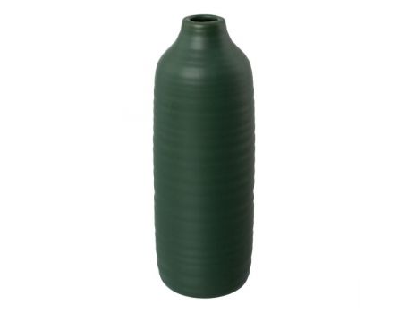 Керамична ваза - тъмнозелен