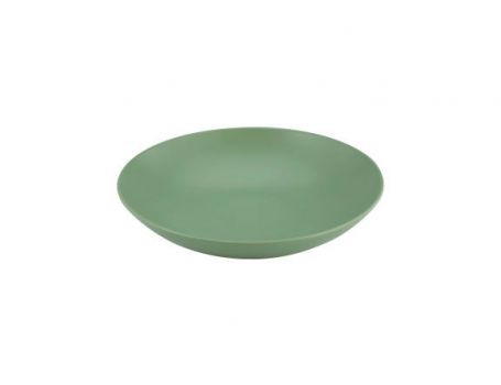 Дълбока чиния в зелено мат