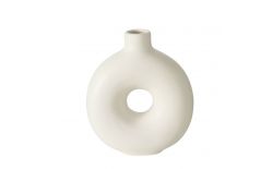 Керамична ваза - бяла 