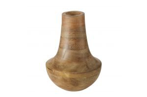 Дървена ваза